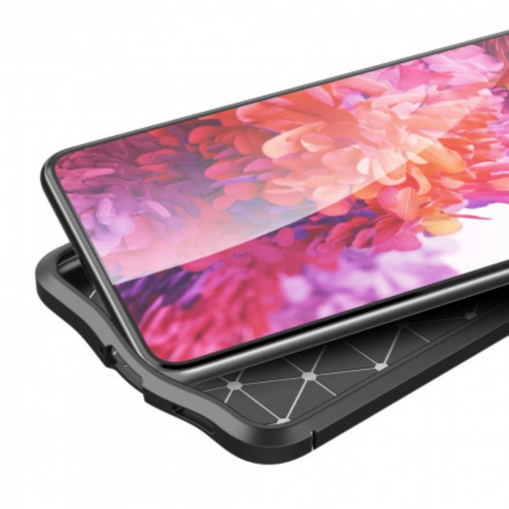Kryt Na Samsung Galaxy S21 Plus 5G Efekt Kůže Litchi S Dvojitou Linií