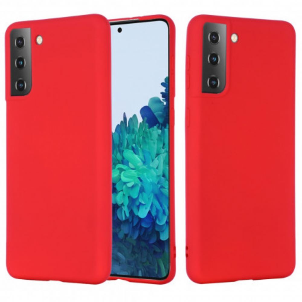Kryt Na Samsung Galaxy S21 Plus 5G Tekutý Silikonový Design