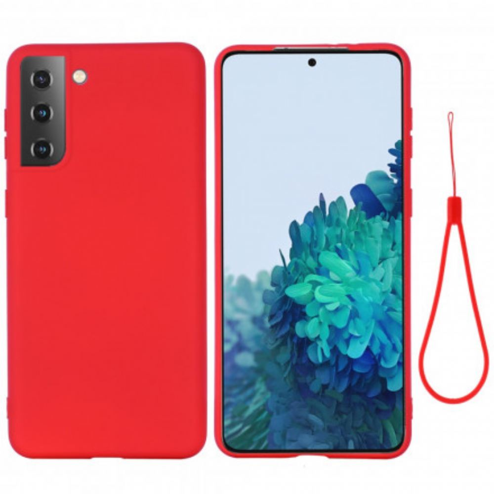 Kryt Na Samsung Galaxy S21 Plus 5G Tekutý Silikonový Design