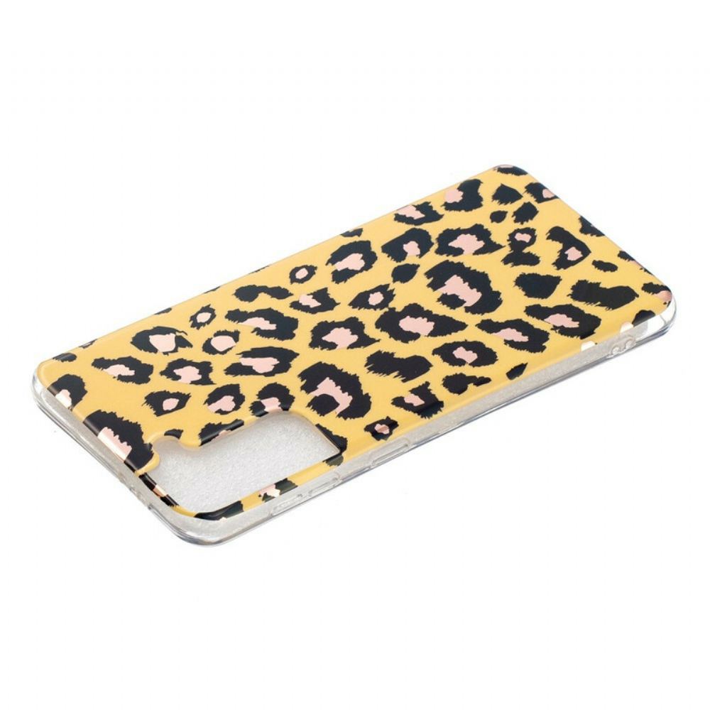Kryty Na Mobil Na Samsung Galaxy S21 Plus 5G Mramor Ve Stylu Leoparda