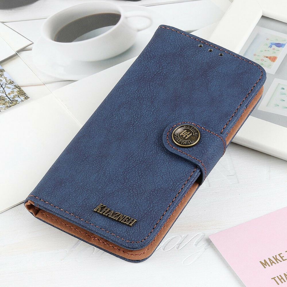Kožené Pouzdro Na Samsung Galaxy M21 Retro Dělená Umělá Kůže Khazneh