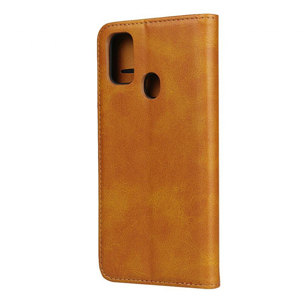 Kryty Na Mobil Na Samsung Galaxy M21 Flipové Pouzdro Elegance Štípaná Kůže