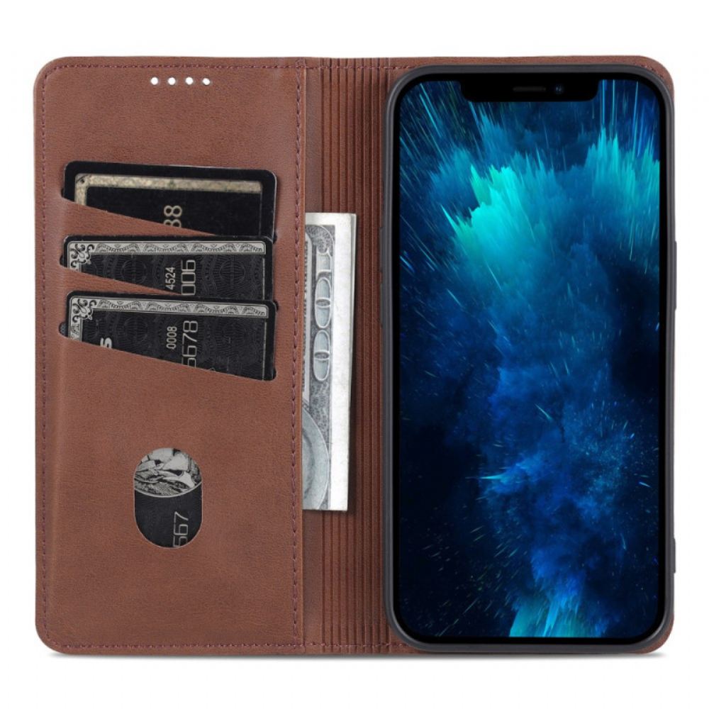 Kožené Pouzdro Folio iPhone 16 Pro Azns