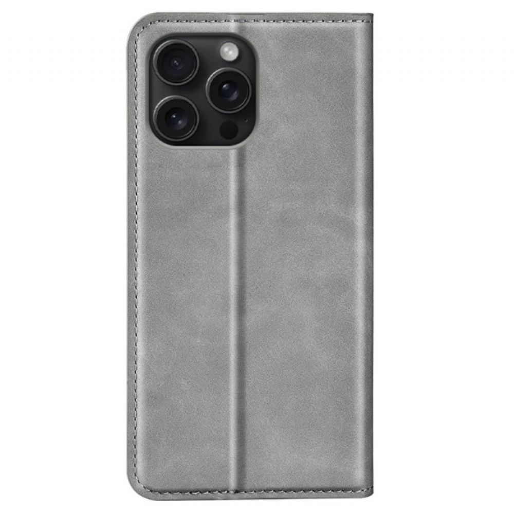 Kožené Pouzdro iPhone 16 Pro Kryty Na Mobil Klasika