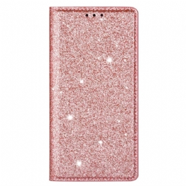 Kožené Pouzdro iPhone 16 Pro Kryty Na Mobil Třpytky