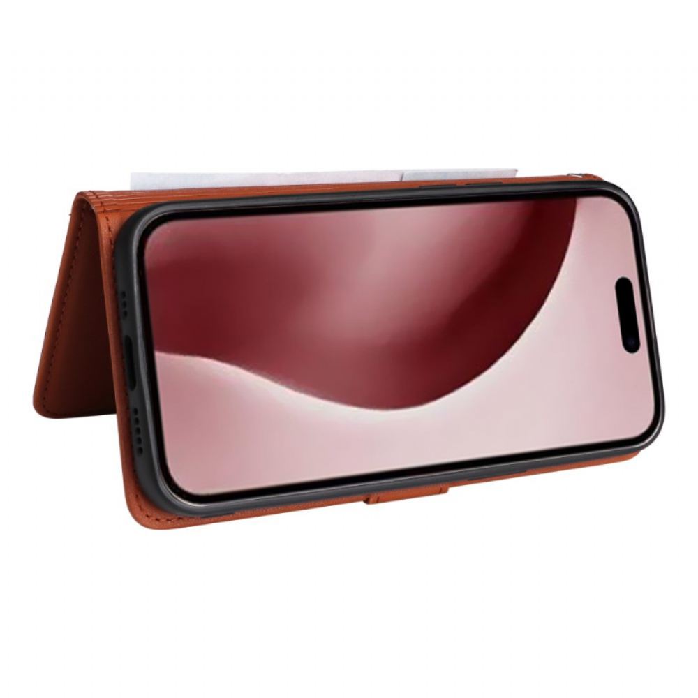 Kožený Kryt iPhone 16 Pro Betopnice Odnímatelná Skořepina