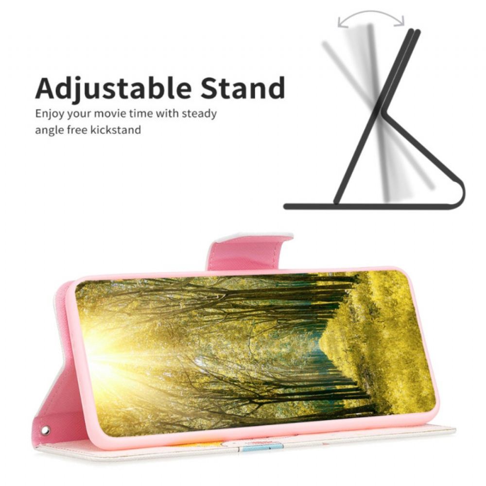 Kožený Kryt iPhone 16 Pro Deštník A Slon