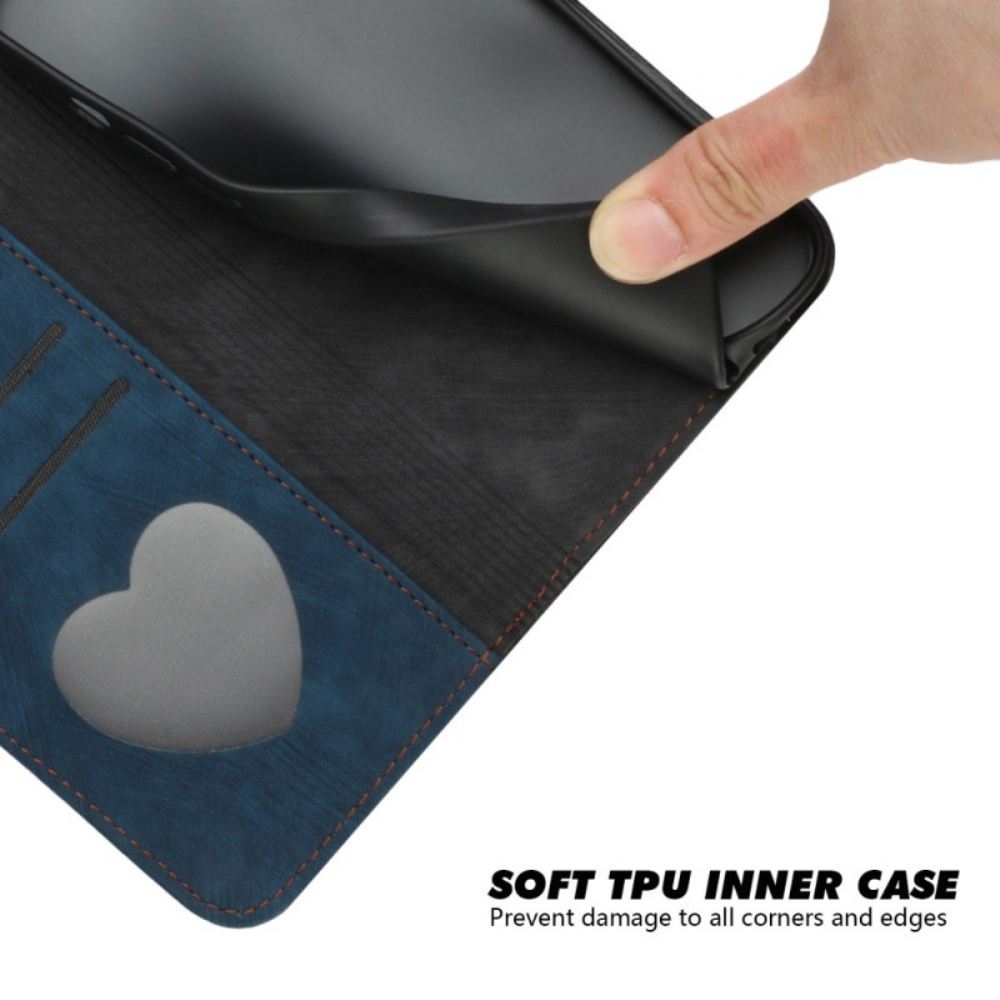 Kožený Kryt iPhone 16 Pro Dvoubarevný Pásek
