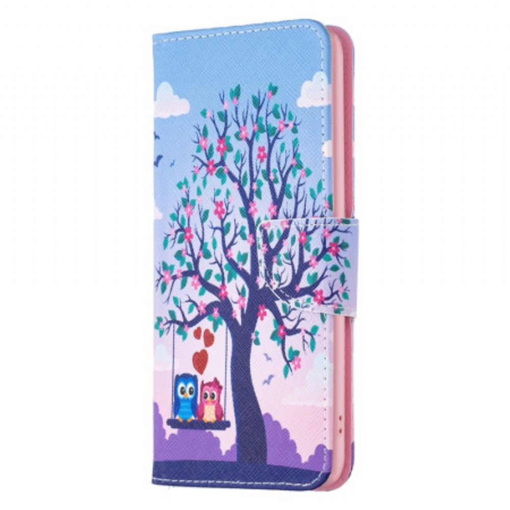 Kožený Kryt iPhone 16 Pro Dvě Sovy