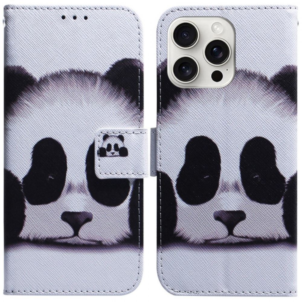 Kožený Kryt iPhone 16 Pro Panda