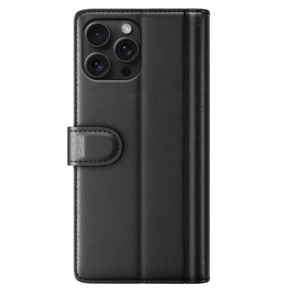 Kožený Kryt iPhone 16 Pro Pravá Kůže