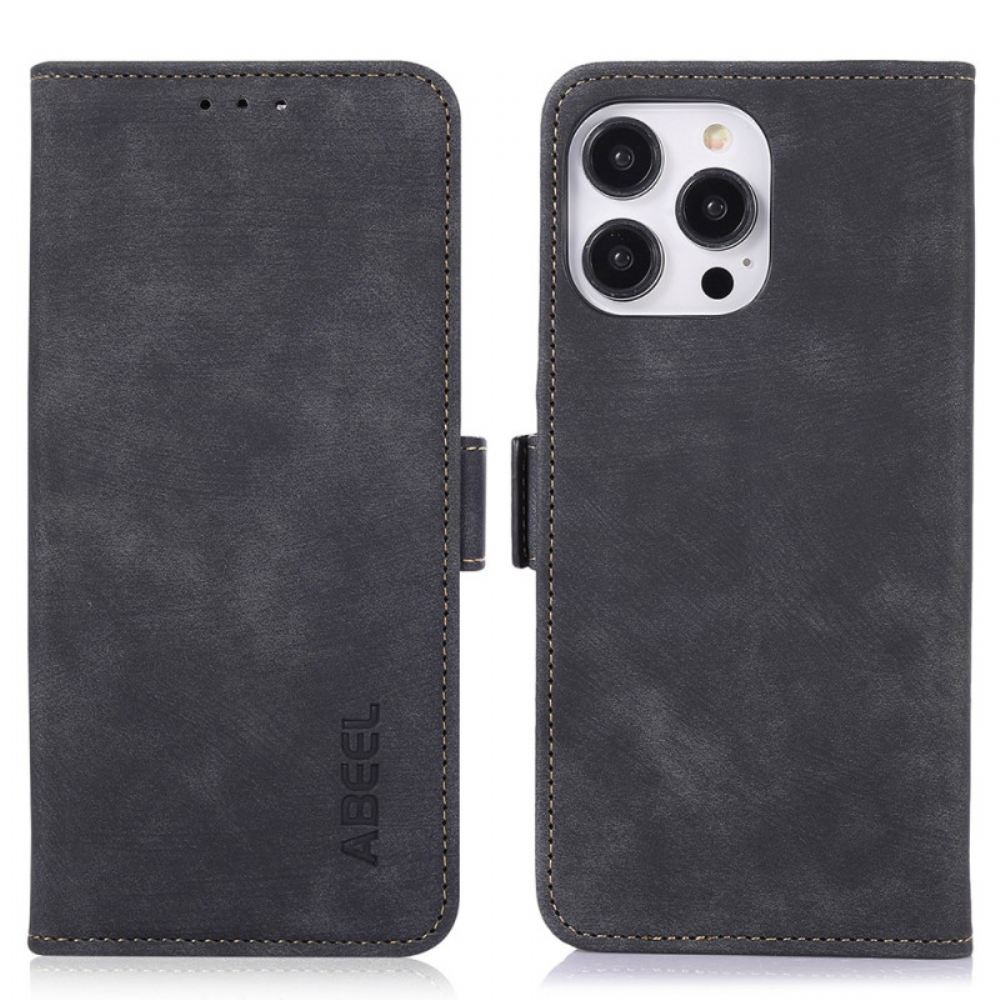 Kožený Kryt iPhone 16 Pro Retro Abeel