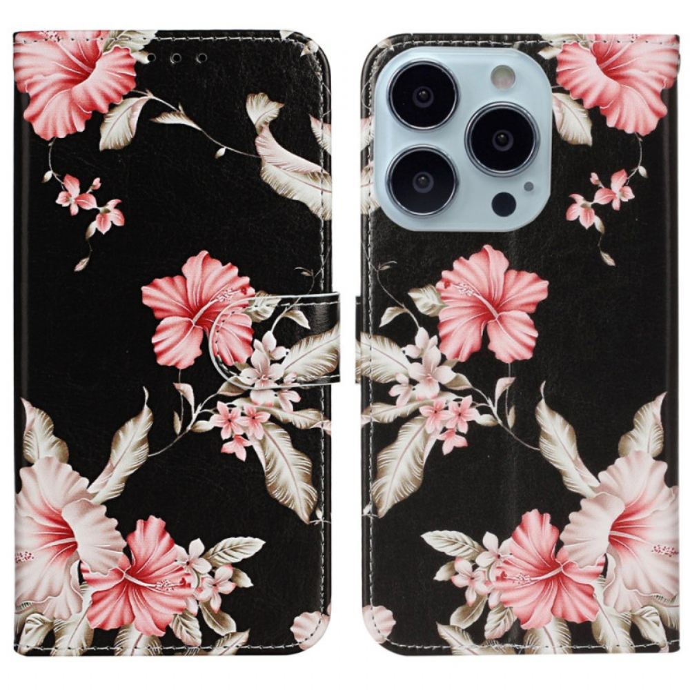 Kožený Kryt iPhone 16 Pro Různé Vzory
