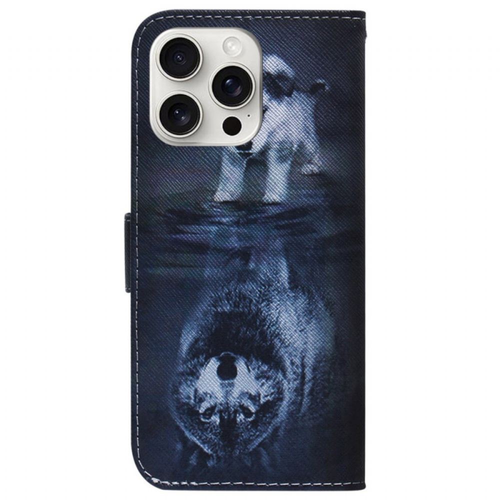 Kožený Kryt iPhone 16 Pro Sen Štěněte