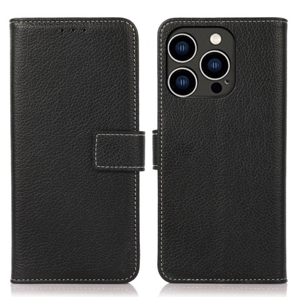 Kožený Kryt iPhone 16 Pro Texturovaný Povrch