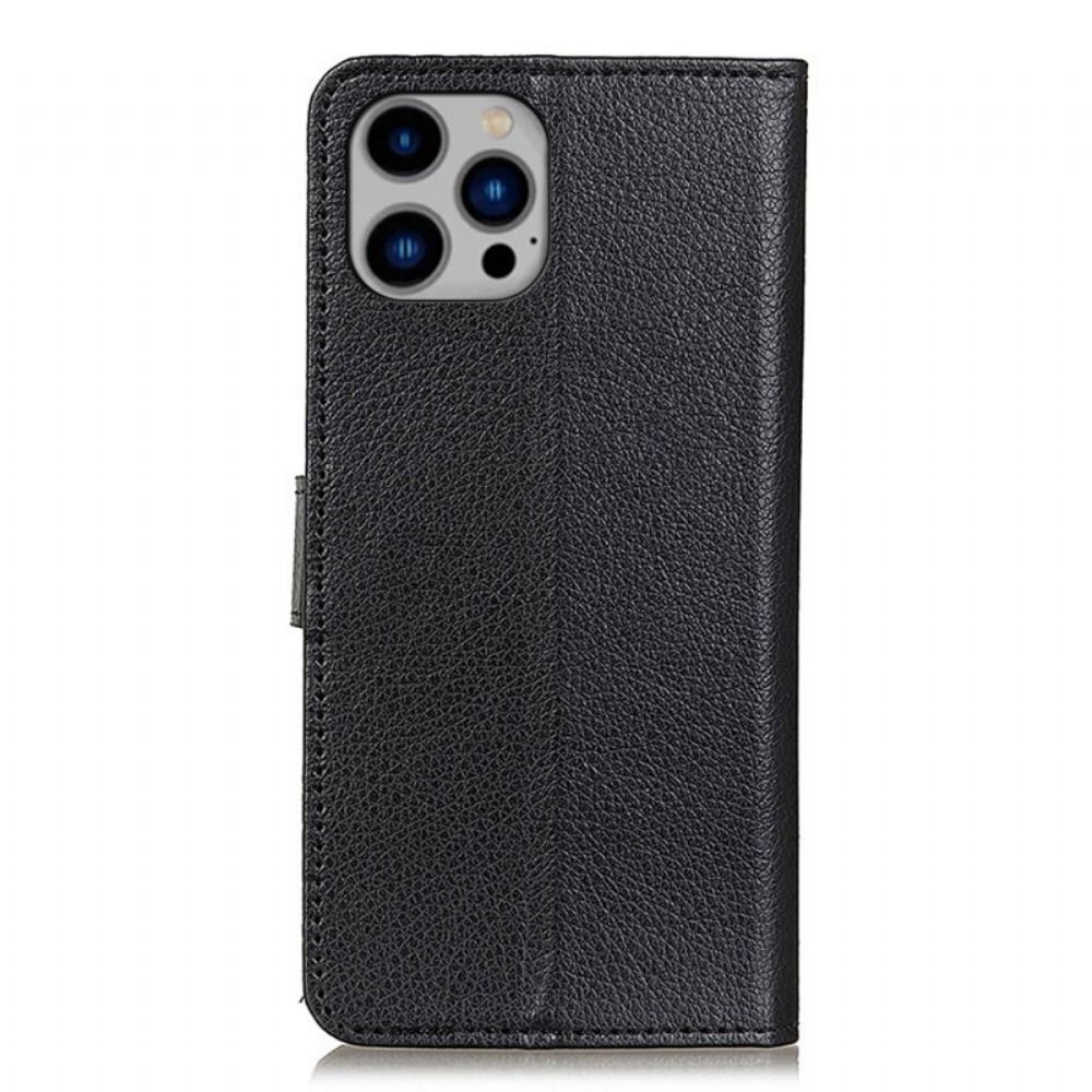 Kožený Kryt iPhone 16 Pro Tradiční Umělá Kůže