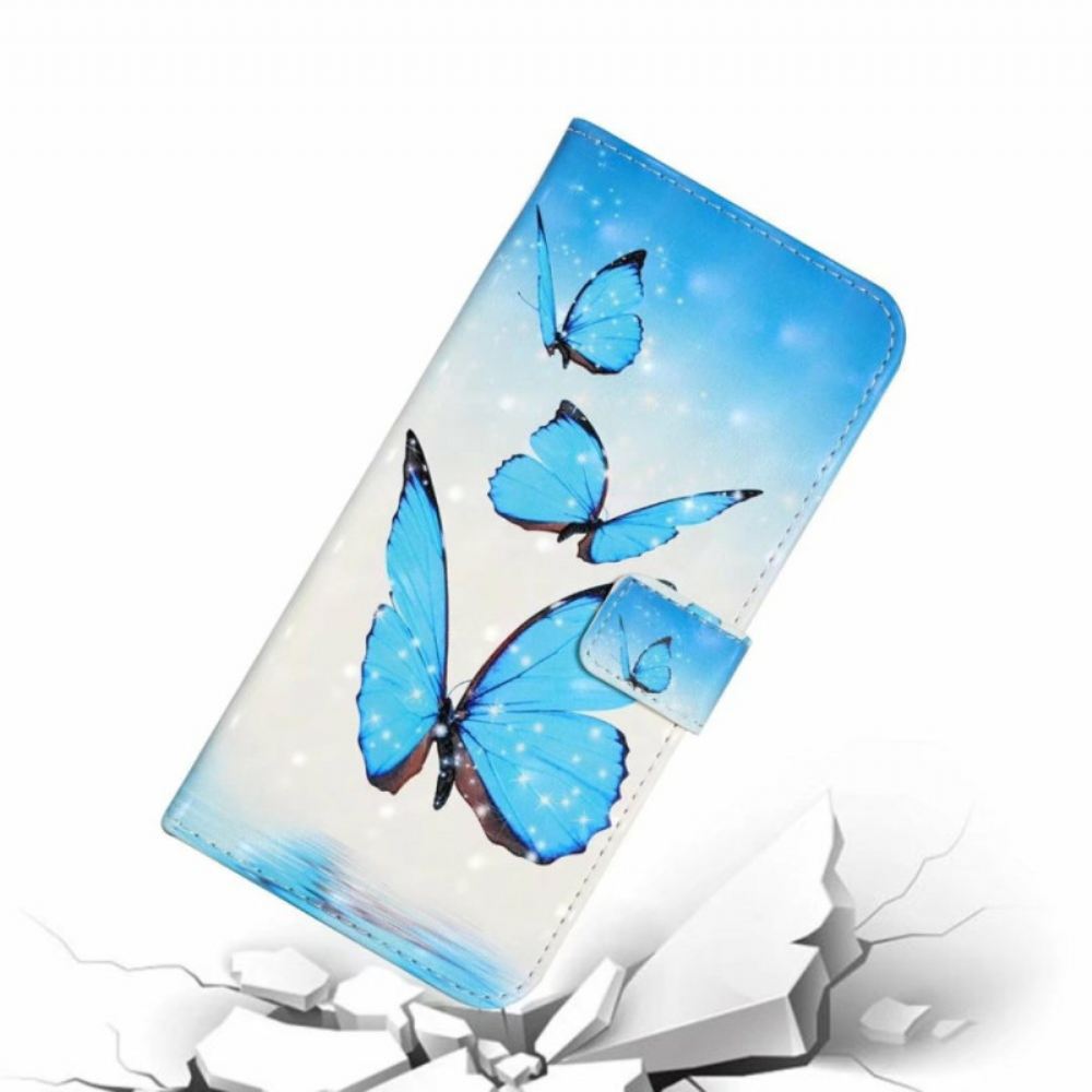 Kožený Kryt iPhone 16 Pro Tři Motýli