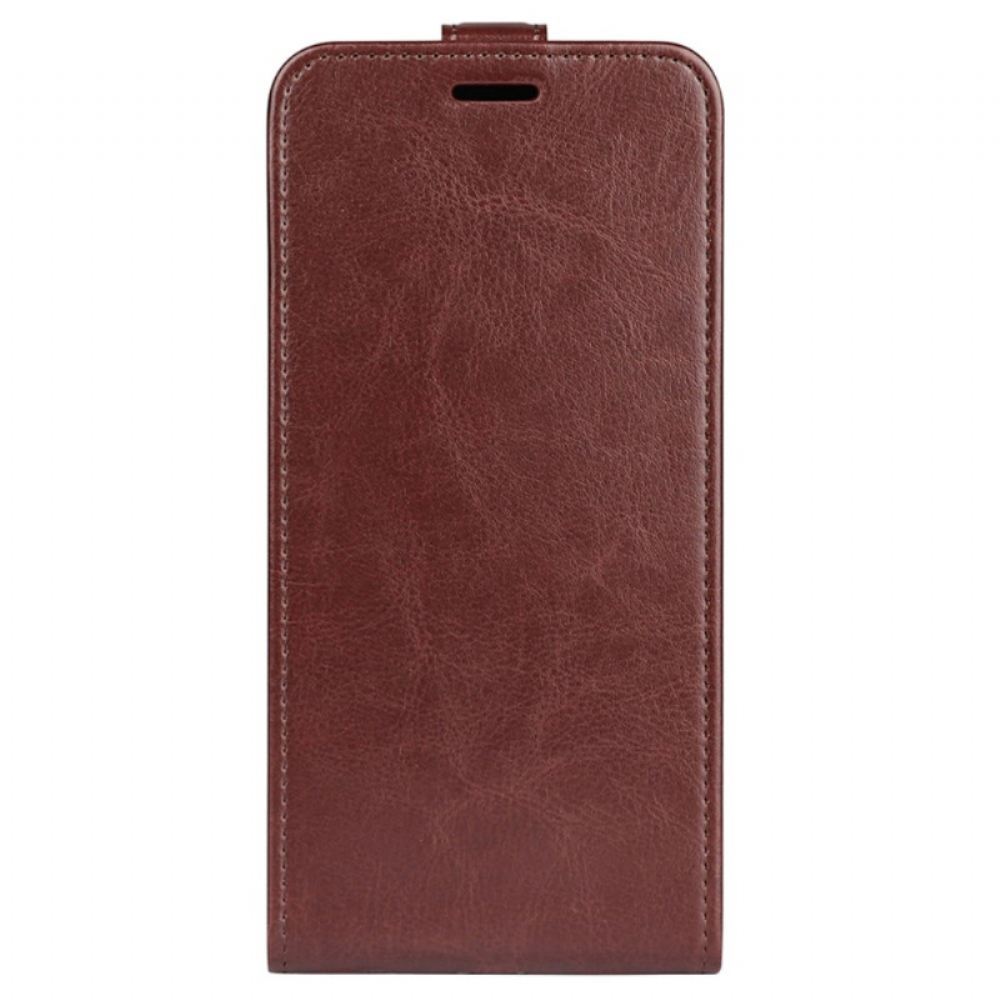Kožený Kryt iPhone 16 Pro Vertikální Klapka