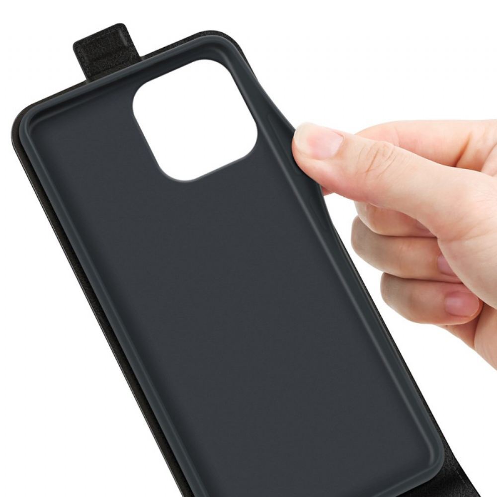 Kožený Kryt iPhone 16 Pro Vertikální Klapka