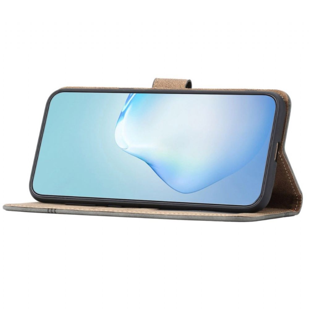 Kožený Kryt iPhone 16 Pro Šňůry A Tahy Za Lanko