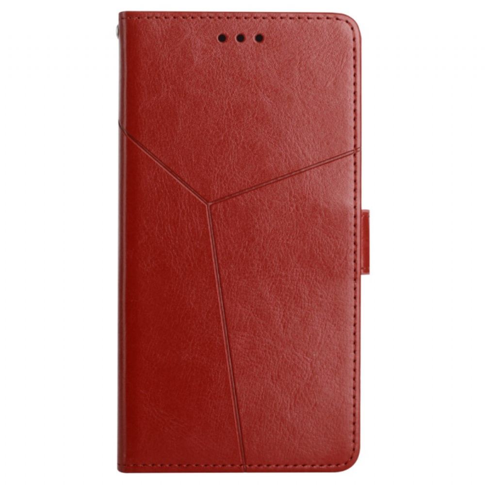 Kožený Kryt Na iPhone 16 Pro Design Popruhu Y
