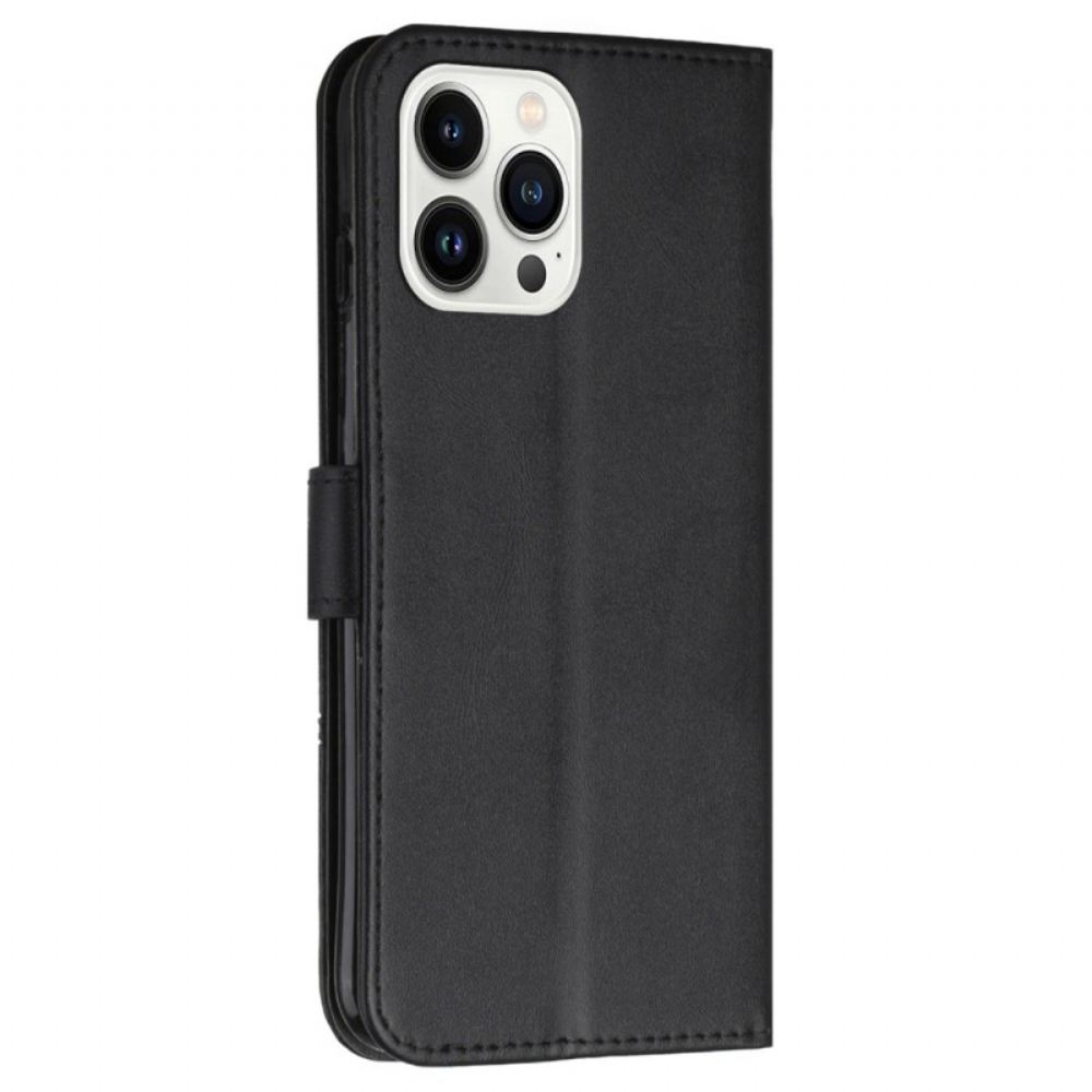 Kožený Kryt Na iPhone 16 Pro Podnikání V Lanière