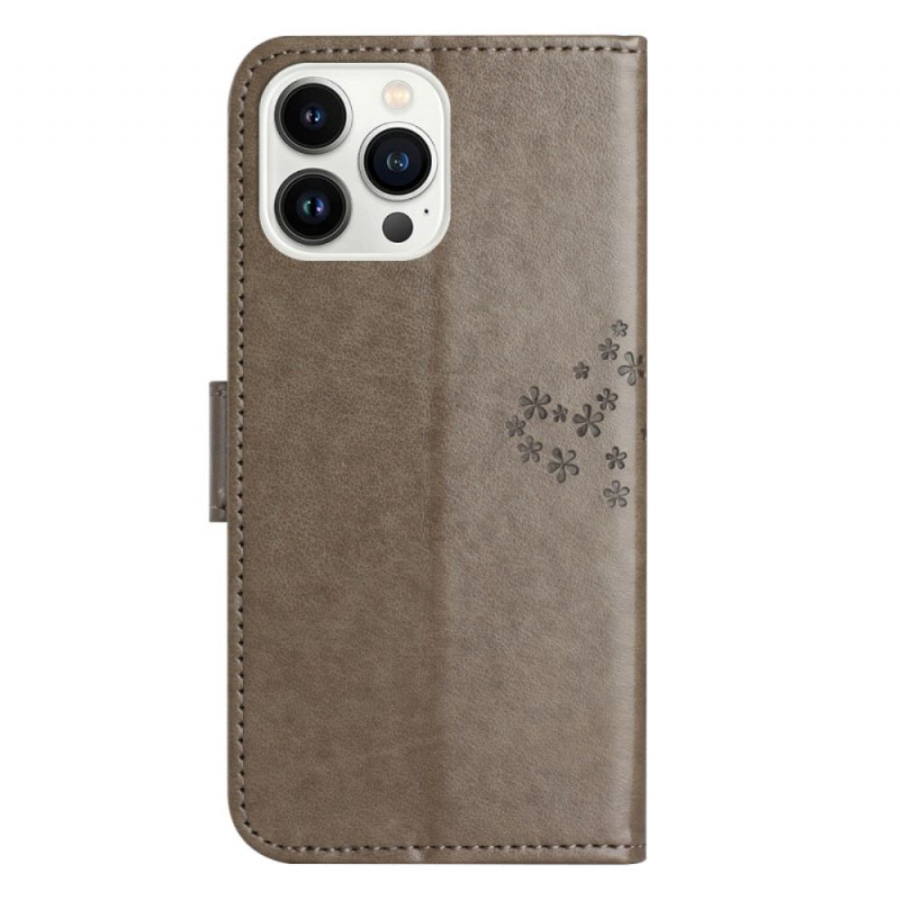 Kožený Kryt Na iPhone 16 Pro Sova Na Stromě
