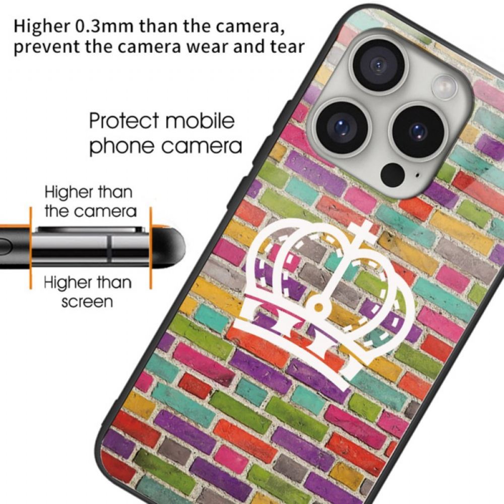 Kryt iPhone 16 Pro Barevné Tvrzené Sklo