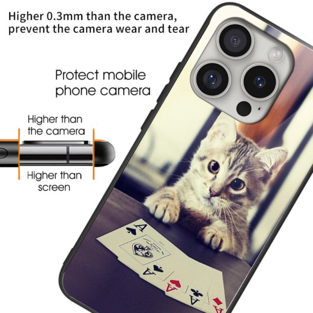 Kryt iPhone 16 Pro Chatovací Poker Z Tvrzeného Skla