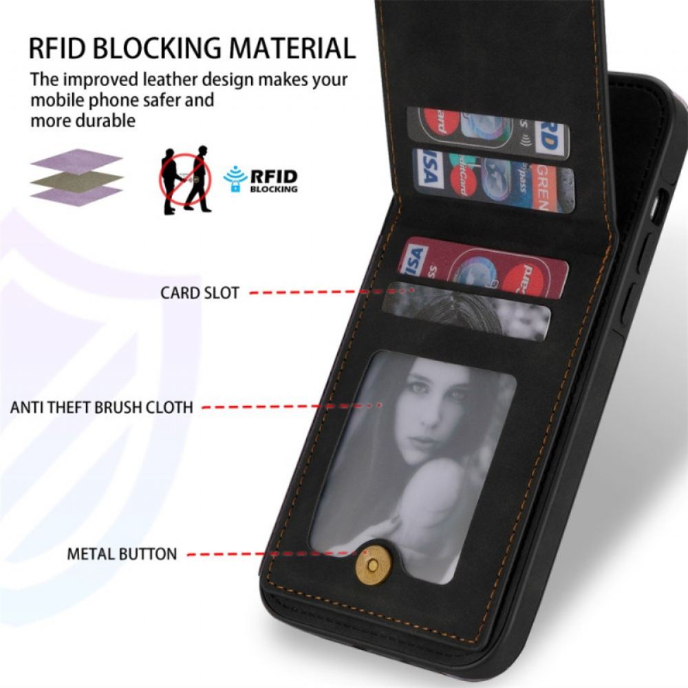 Kryt iPhone 16 Pro Držák Rfid Karty N.bekus