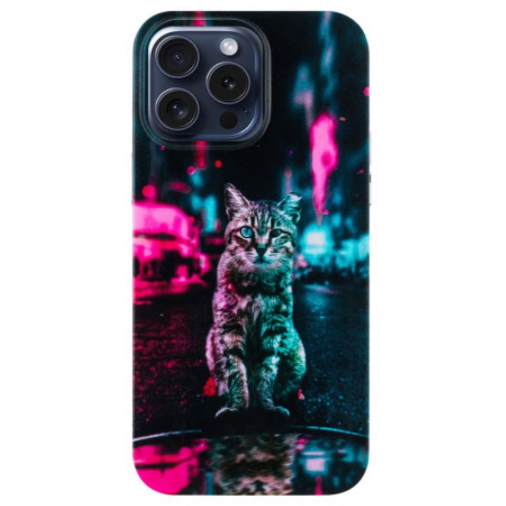 Kryt iPhone 16 Pro Kočka Ve Městě