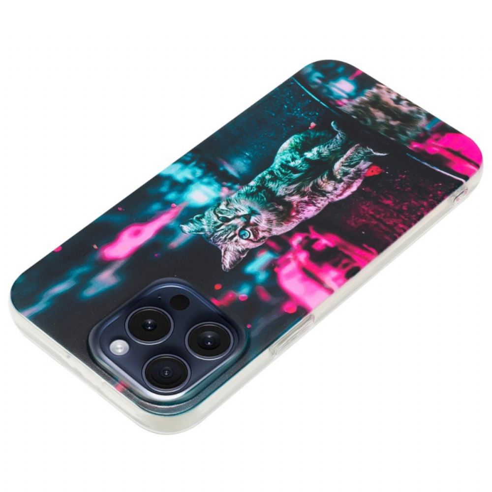 Kryt iPhone 16 Pro Kočka Ve Městě