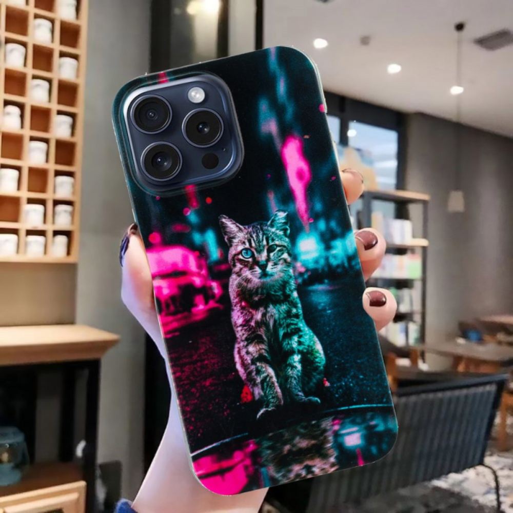 Kryt iPhone 16 Pro Kočka Ve Městě
