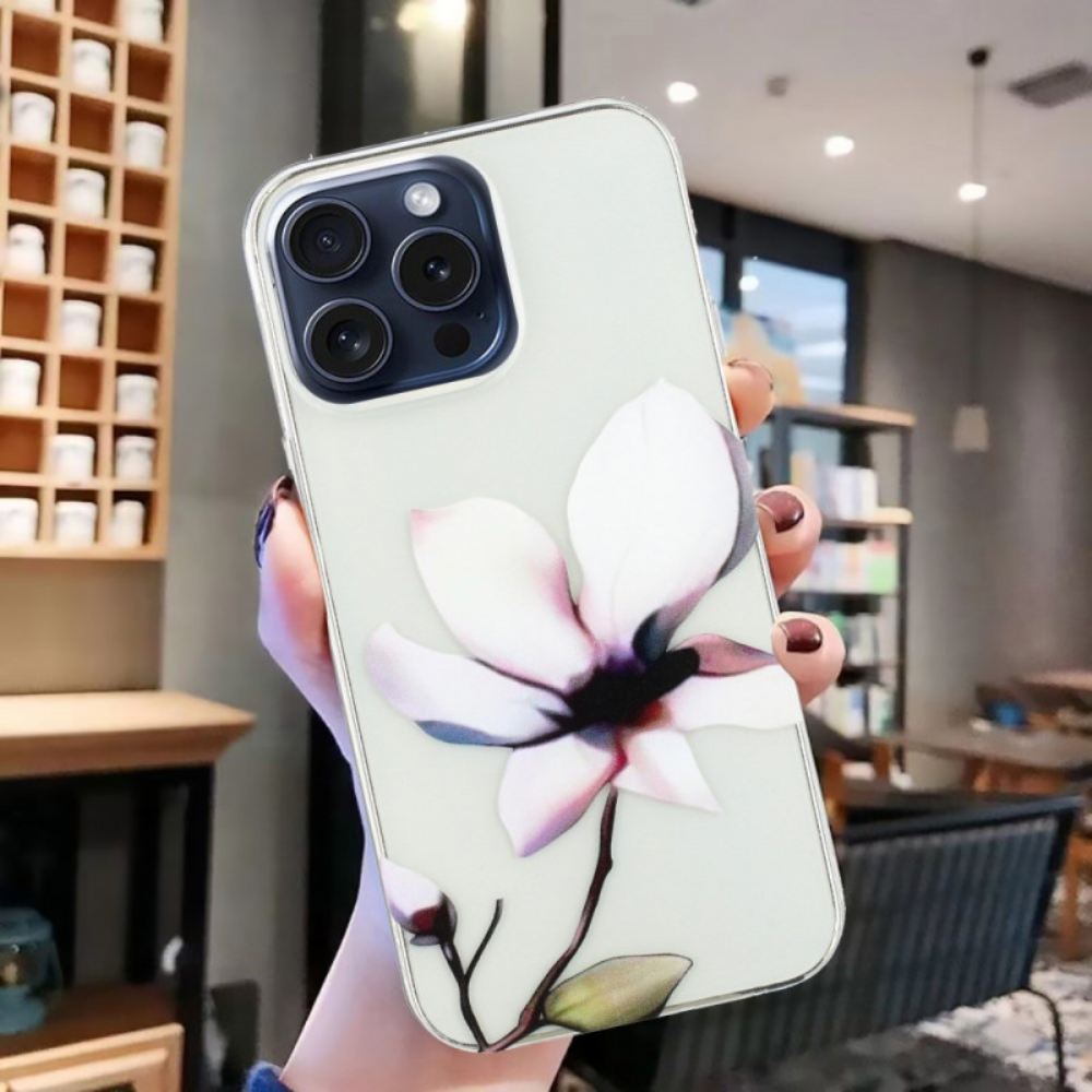 Kryt iPhone 16 Pro Kryty Na Mobil Bílý Květ