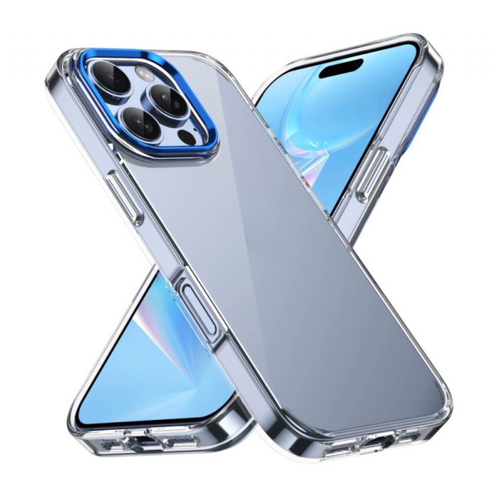 Kryt iPhone 16 Pro Kryty Na Mobil Rám Čočky S Kovovým Efektem