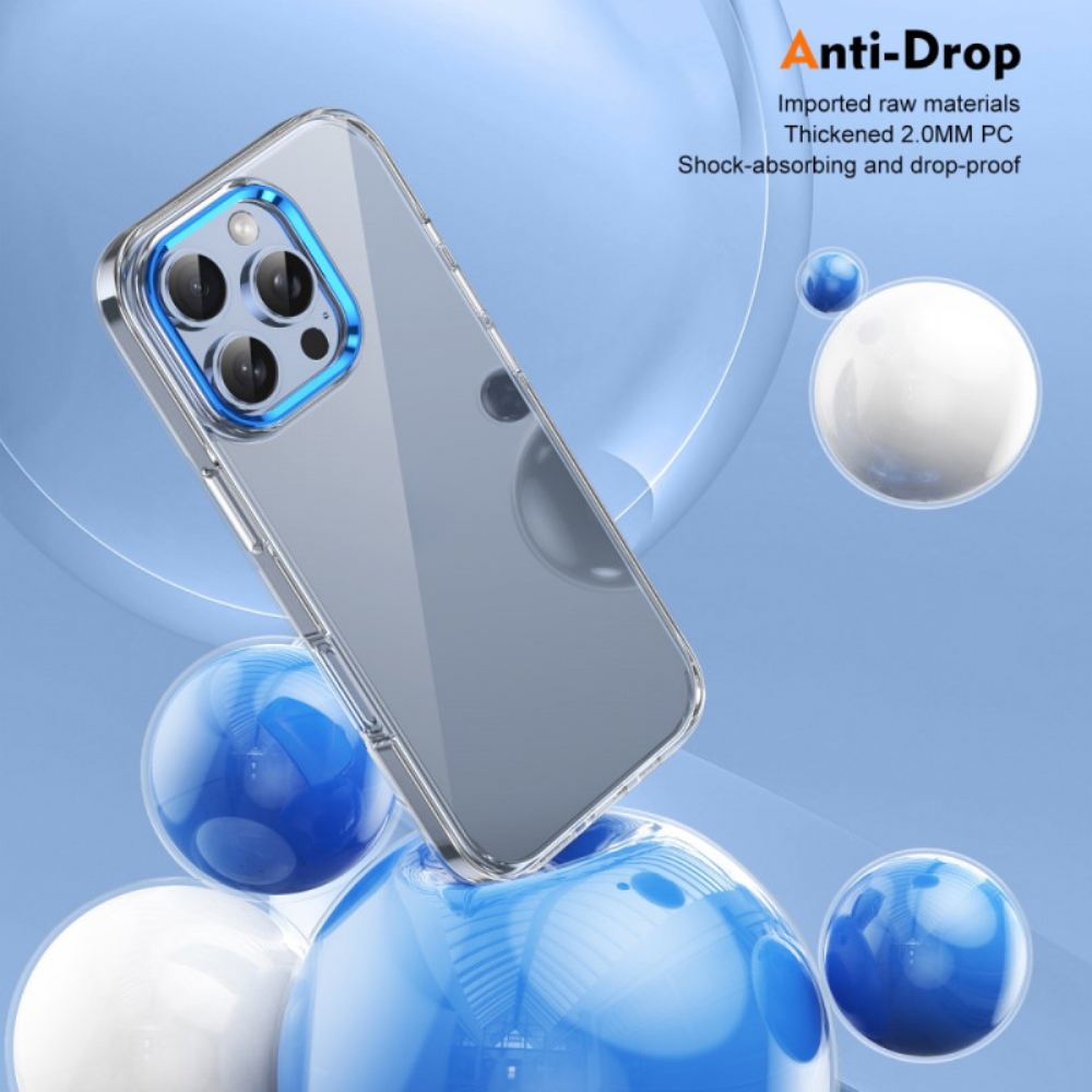 Kryt iPhone 16 Pro Kryty Na Mobil Rám Čočky S Kovovým Efektem