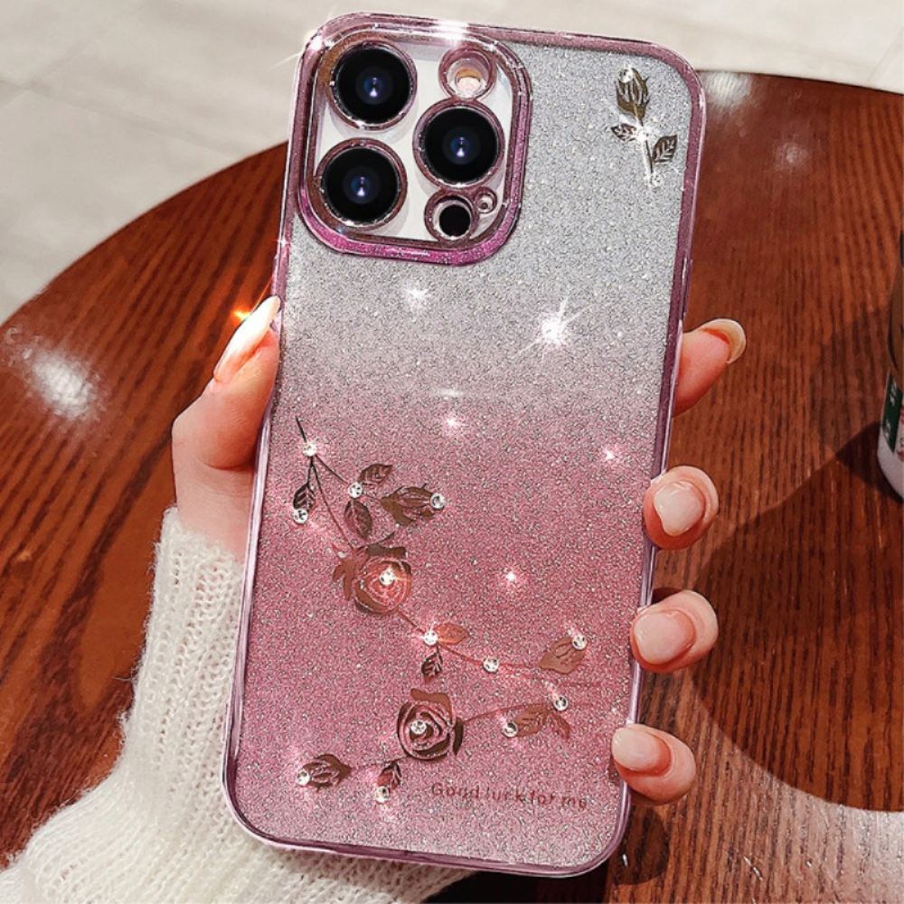 Kryt iPhone 16 Pro Květiny A Kamínky Kadem