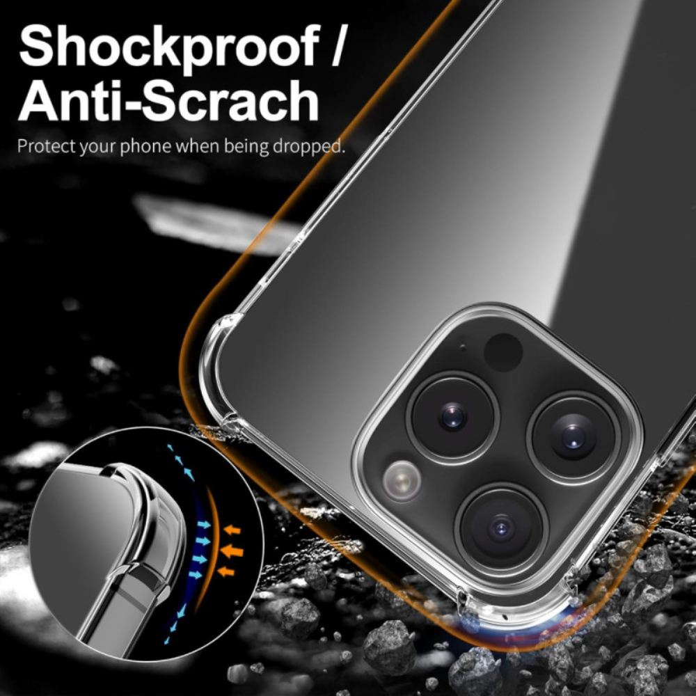 Kryt iPhone 16 Pro Transparentní Nárazuvzdorná