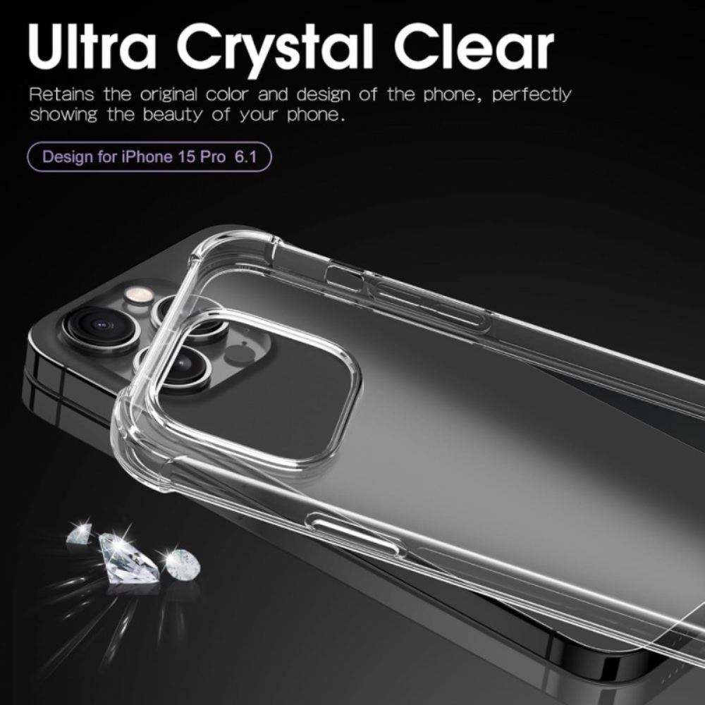 Kryt iPhone 16 Pro Transparentní Nárazuvzdorná