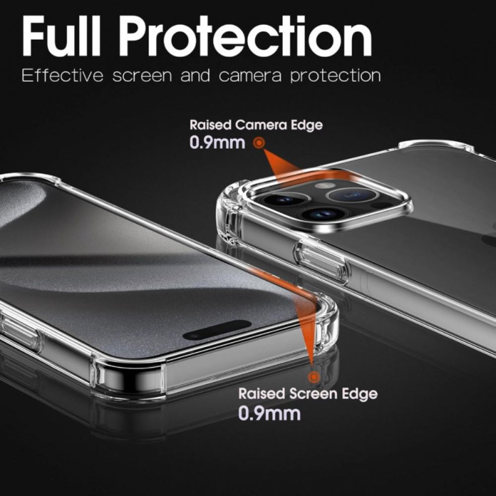 Kryt iPhone 16 Pro Transparentní Nárazuvzdorná