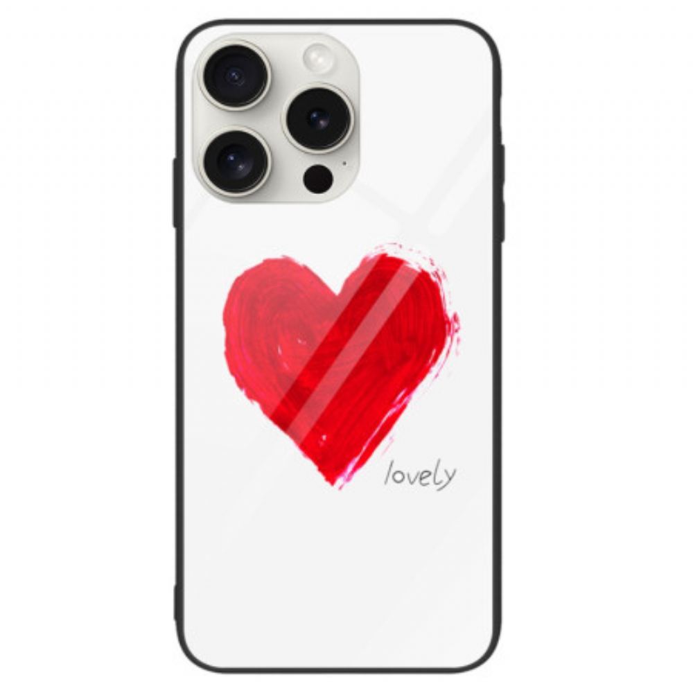 Kryt Na iPhone 16 Pro Krásné Tvrzené Sklo