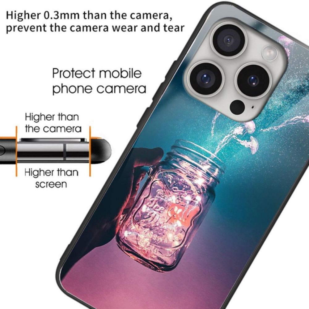 Kryt Na iPhone 16 Pro Medúza Z Tvrzeného Skla V Láhvi
