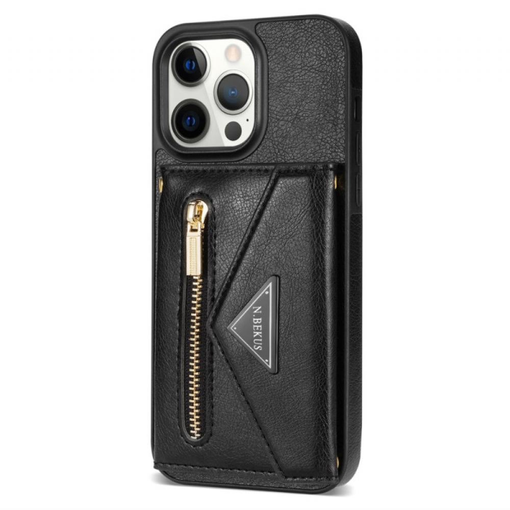 Kryt Na iPhone 16 Pro Peněženka A Popruh Přes Rameno N.bekus