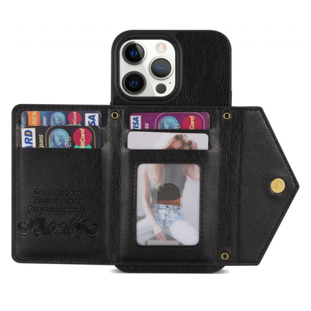 Kryt Na iPhone 16 Pro Peněženka A Popruh Přes Rameno N.bekus