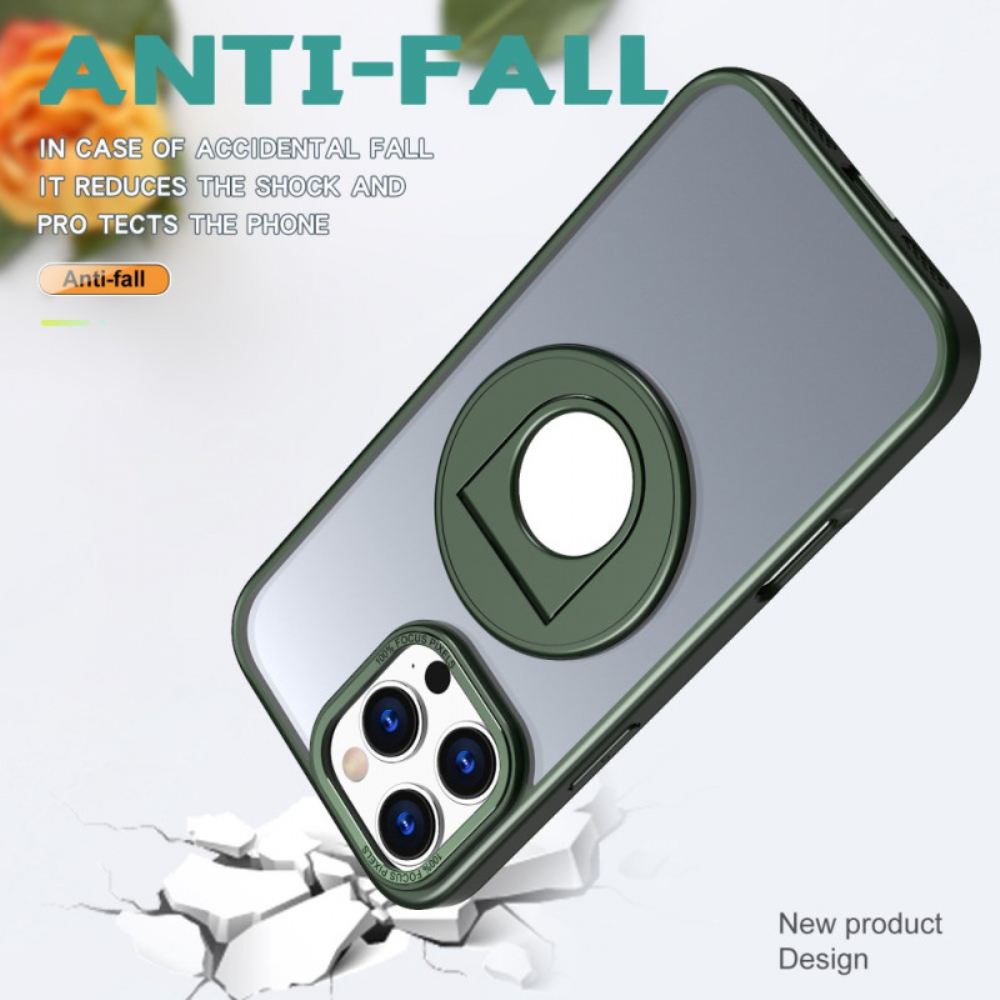 Kryt Na iPhone 16 Pro Transparentní Magsafe Kompatibilní S Podpůrným Kroužkem
