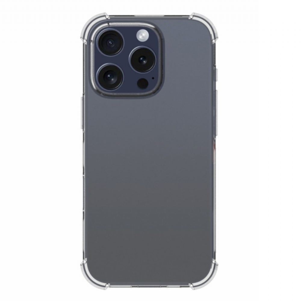 Kryt Na iPhone 16 Pro Transparentní Zesílené Rohy Neklouzavé