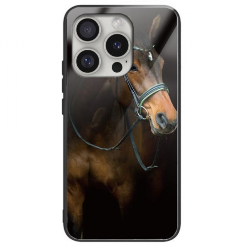 Kryt Na iPhone 16 Pro Tvrzené Sklo Pro Koně
