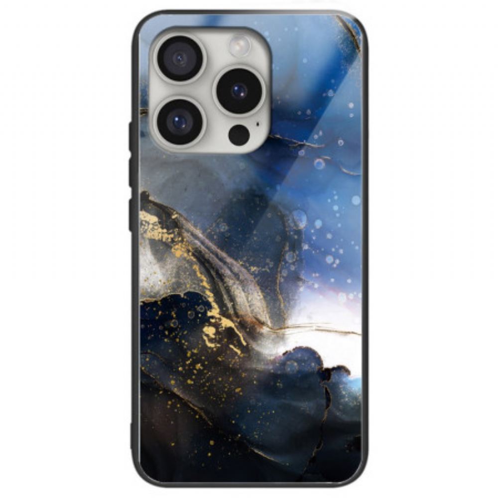 Kryt Na iPhone 16 Pro Černomodrý Vzor