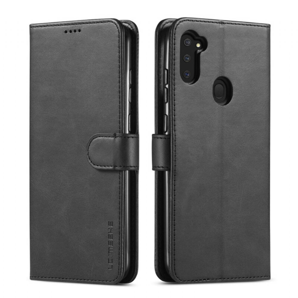 Flipové Pouzdro Na Samsung Galaxy M11 Kožený Efekt Lc.imeeke