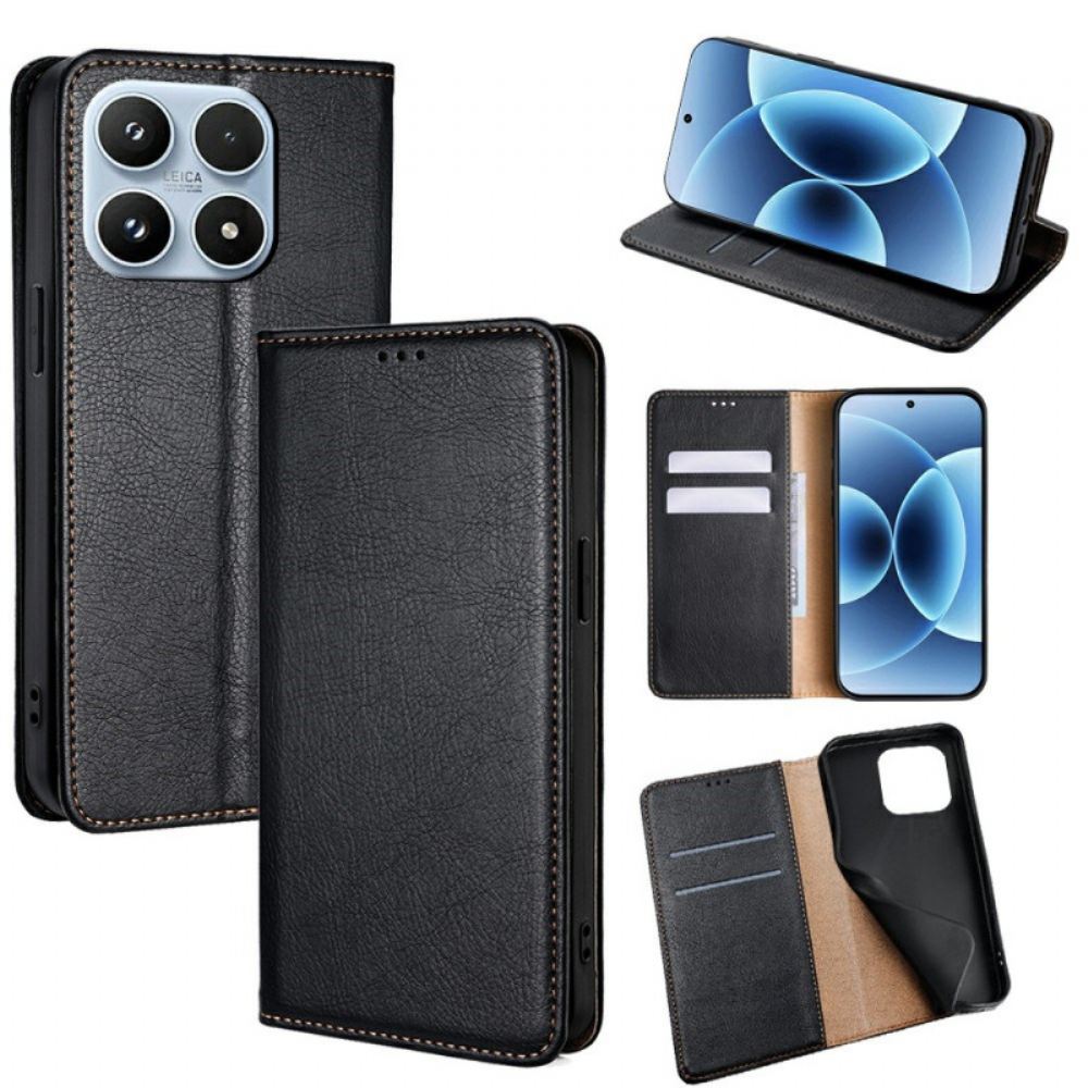 Kožené Pouzdro Folio Xiaomi 17 Magnetické Zapínání